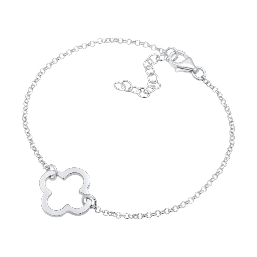 Silber - Elli | Armband Kleeblatt | 925er Sterling Silber