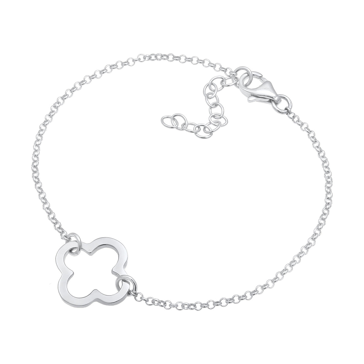 Silber - Elli | Armband Kleeblatt | 925er Sterling Silber