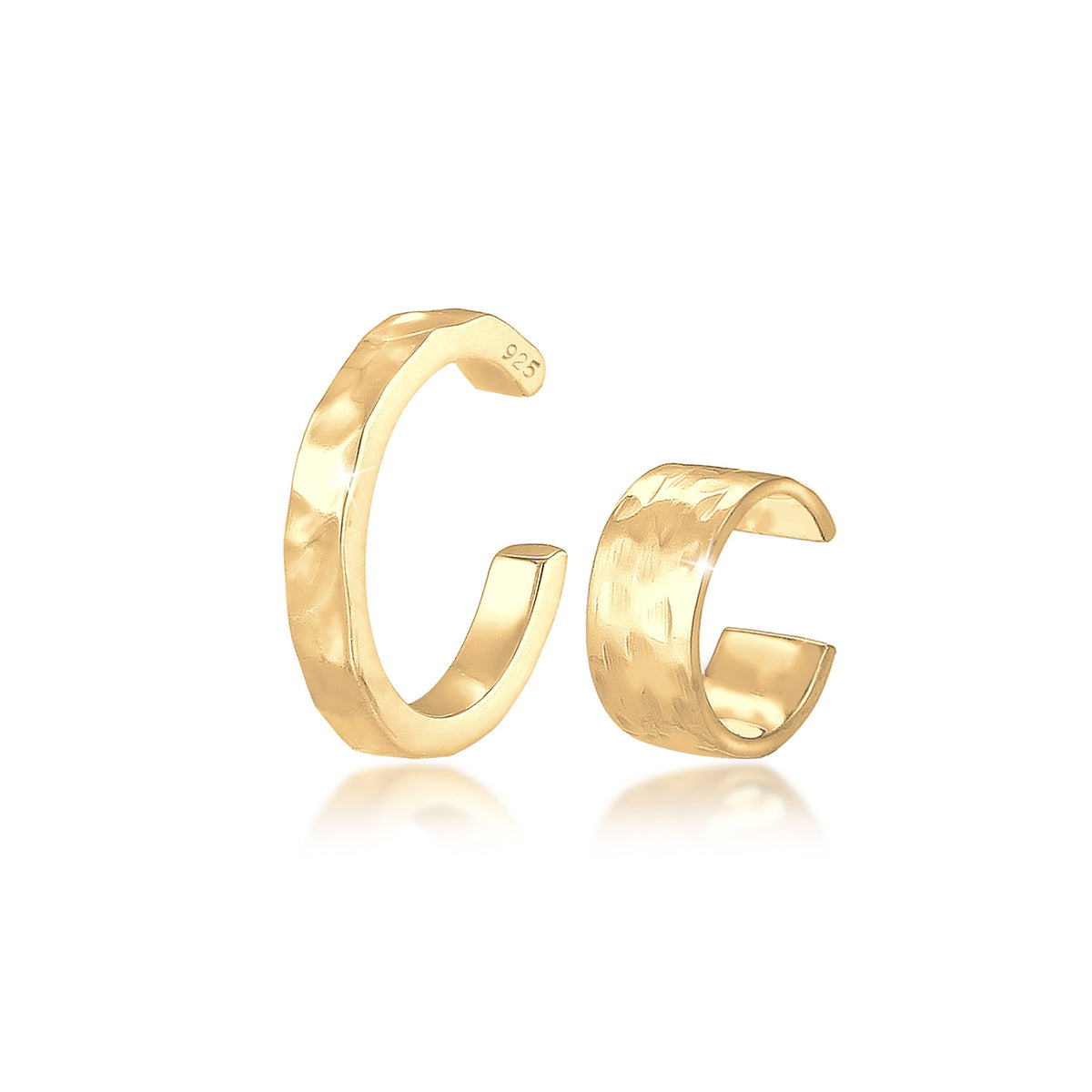Gold - Elli | Earcuff | 925 Sterling Silber vergoldet
