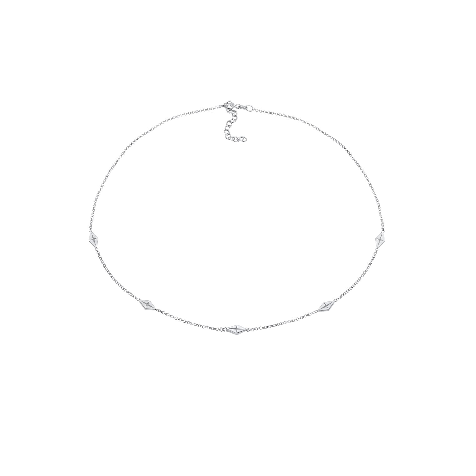 Silber - Elli | Choker Raute | 925er Sterling Silber