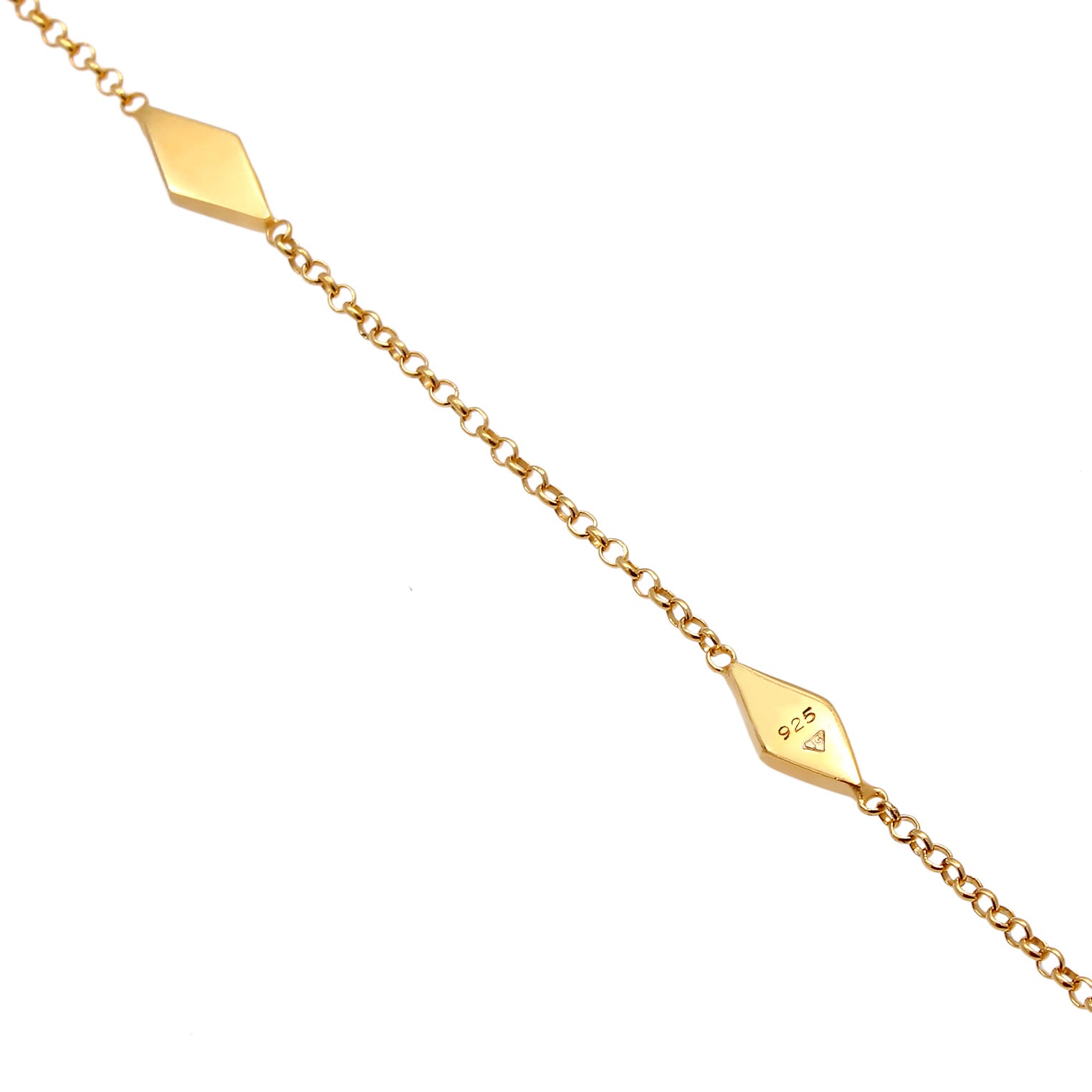 Gold - Elli | Choker Raute | 925 Sterling Silber vergoldet