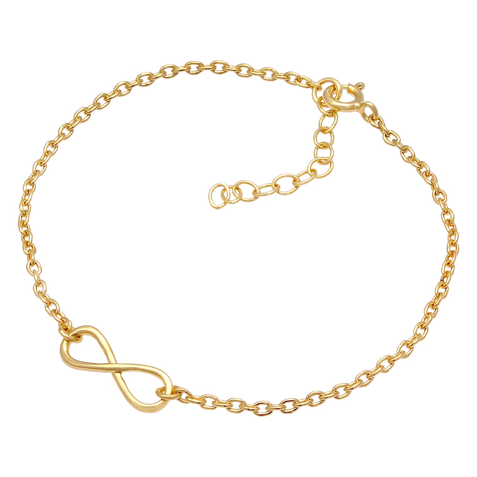 Gold - Elli | Armband Infinity | 925 Sterling Silber vergoldet