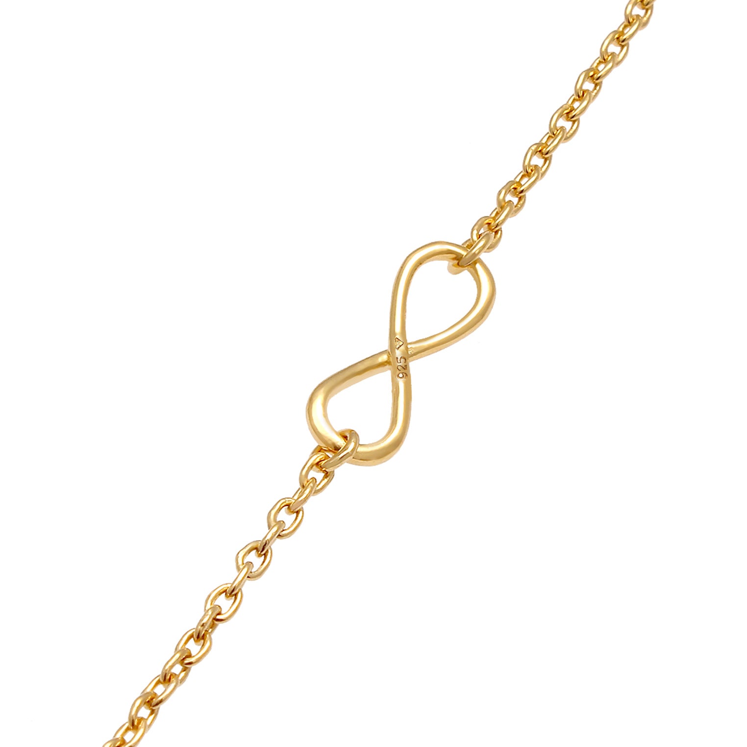 Gold - Elli | Armband Infinity | 925 Sterling Silber vergoldet