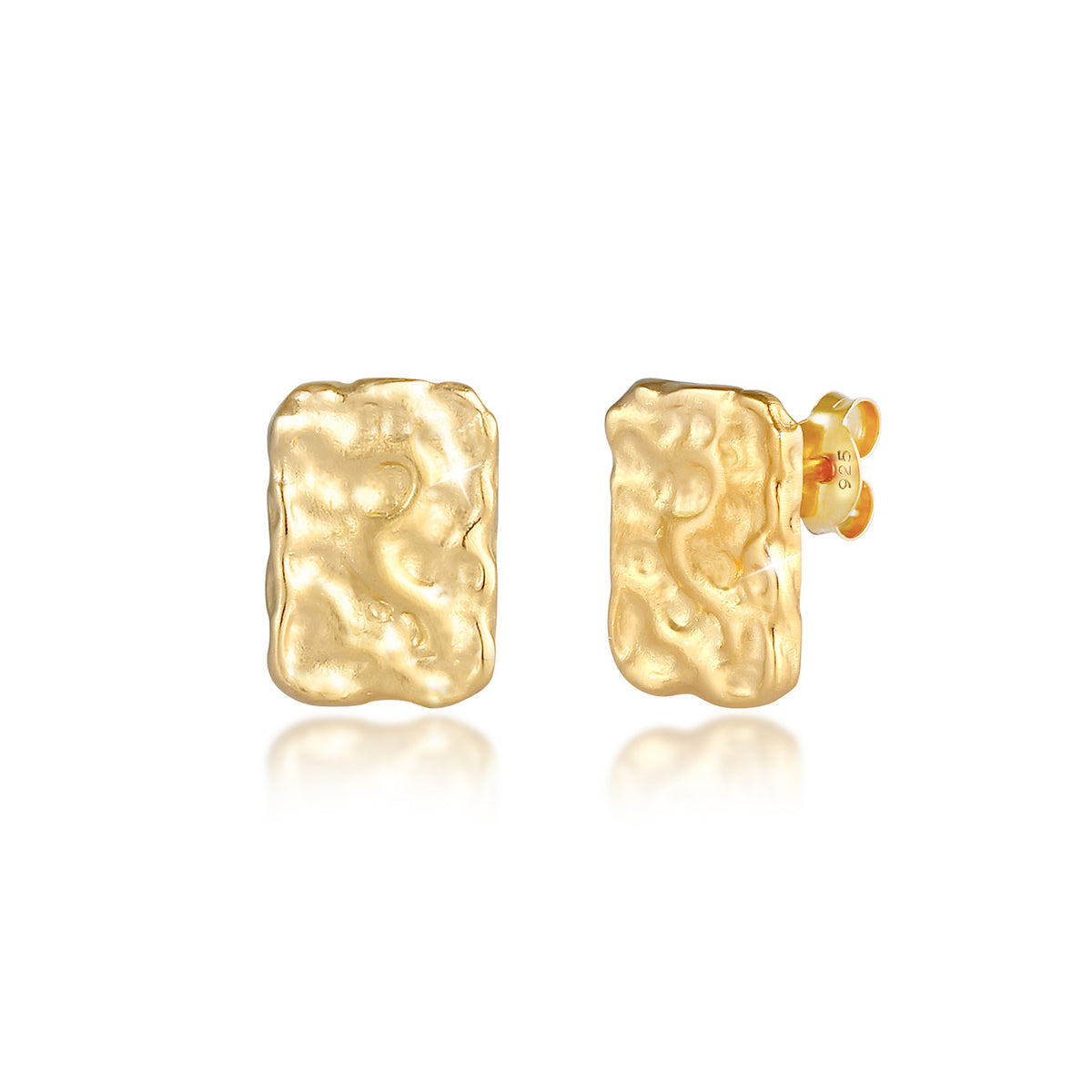 Gold - Elli | Ohrstecker | 925 Sterling Silber vergoldet
