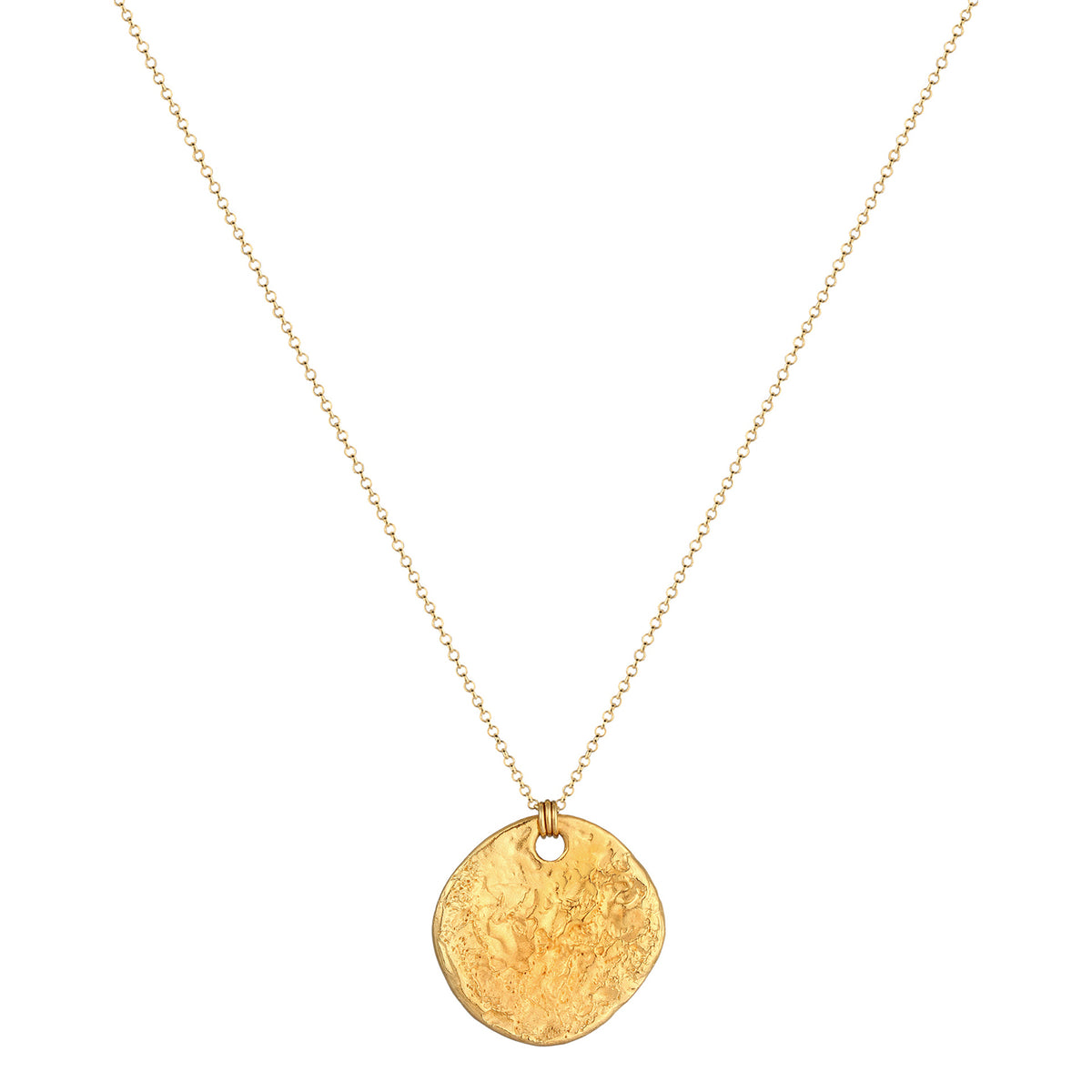 Gold - Elli | Lange Halskette Geo | 925 Sterling Silber vergoldet