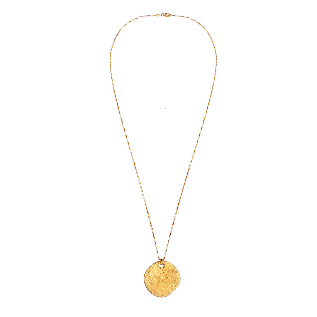 Gold - Elli | Lange Halskette Geo | 925 Sterling Silber vergoldet