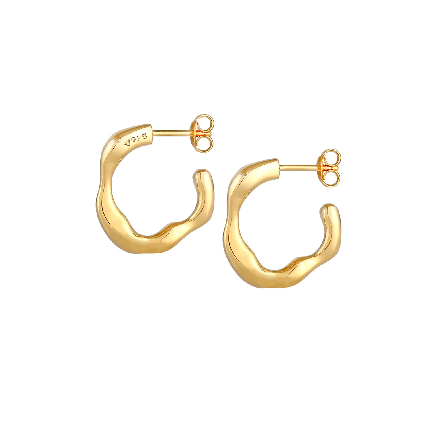 Gold - Elli PREMIUM | Ohrstecker | 925 Sterling Silber vergoldet