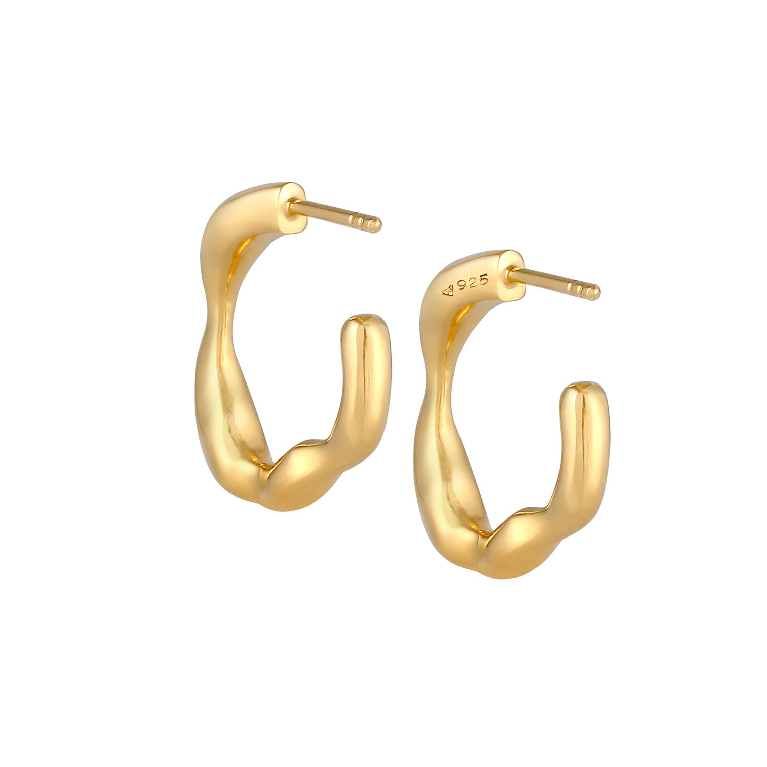 Gold - Elli PREMIUM | Ohrstecker | 925 Sterling Silber vergoldet