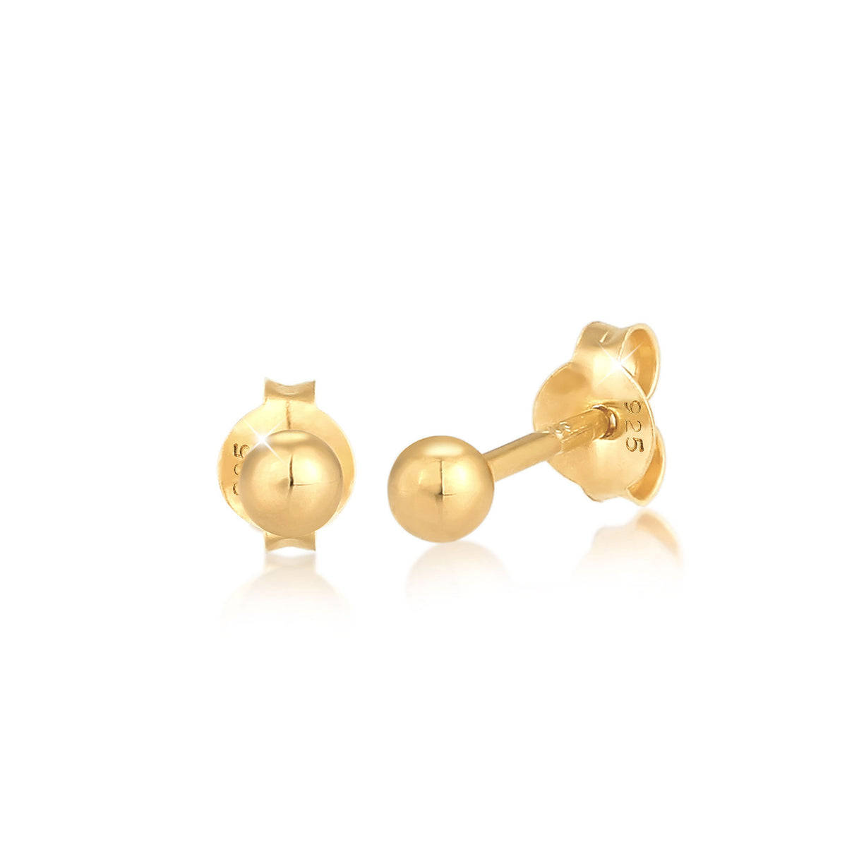 Gold - Elli | Ohrstecker Geo | 925 Sterling Silber vergoldet