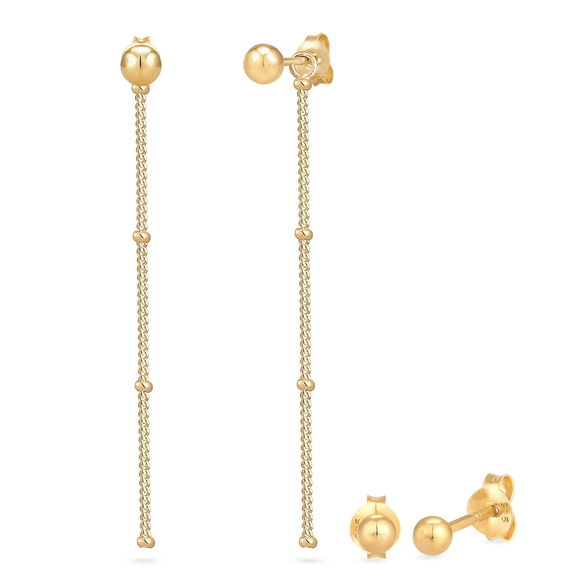 Sphere Ohrstecker & Hänge-Ohrstecker Schmuck Set