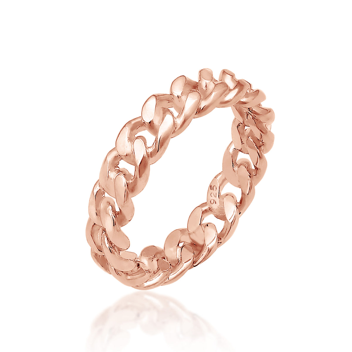 Roségold - Elli | Bandring | 925 Sterling Silber Rosegold