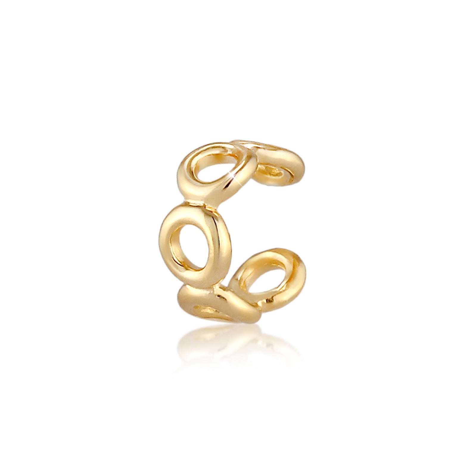 Gold - Elli | Single Earcuff | 925 Sterling Silber vergoldet