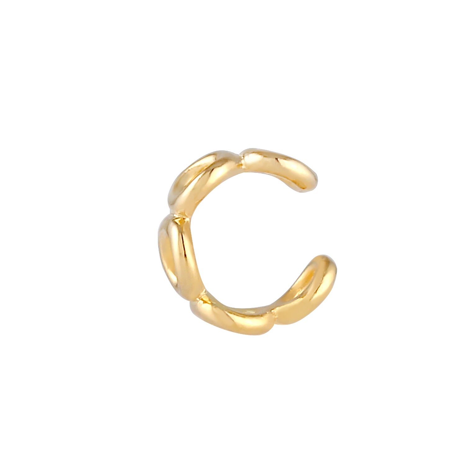 Gold - Elli | Single Earcuff | 925 Sterling Silber vergoldet