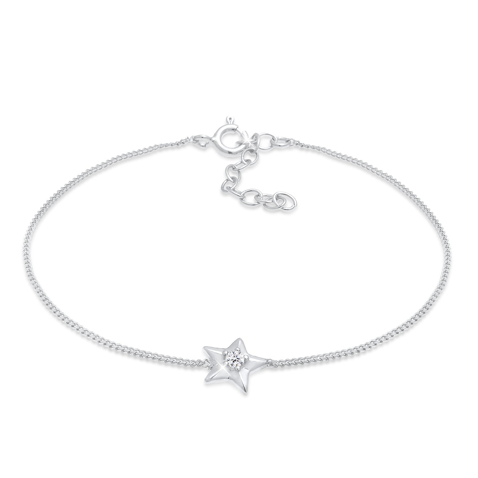 Silber - Elli | Armband Astro | Mit Kristallen von Swarovski® (Weiß) | 925er Sterling Silber