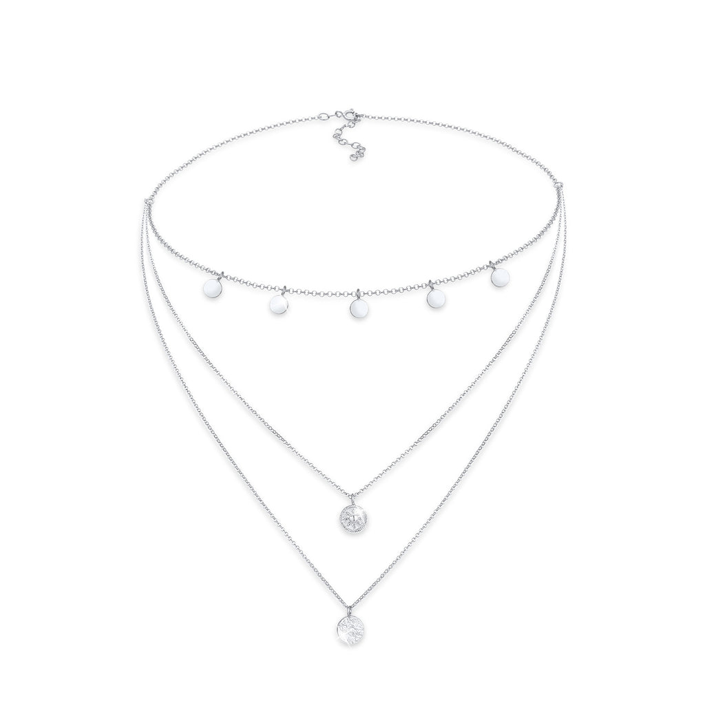 Silber - Elli | Choker Kreis | 925er Sterling Silber