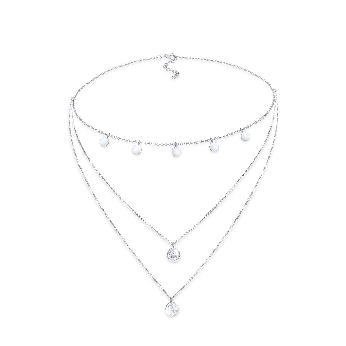 Silber - Elli | Choker Kreis | 925er Sterling Silber