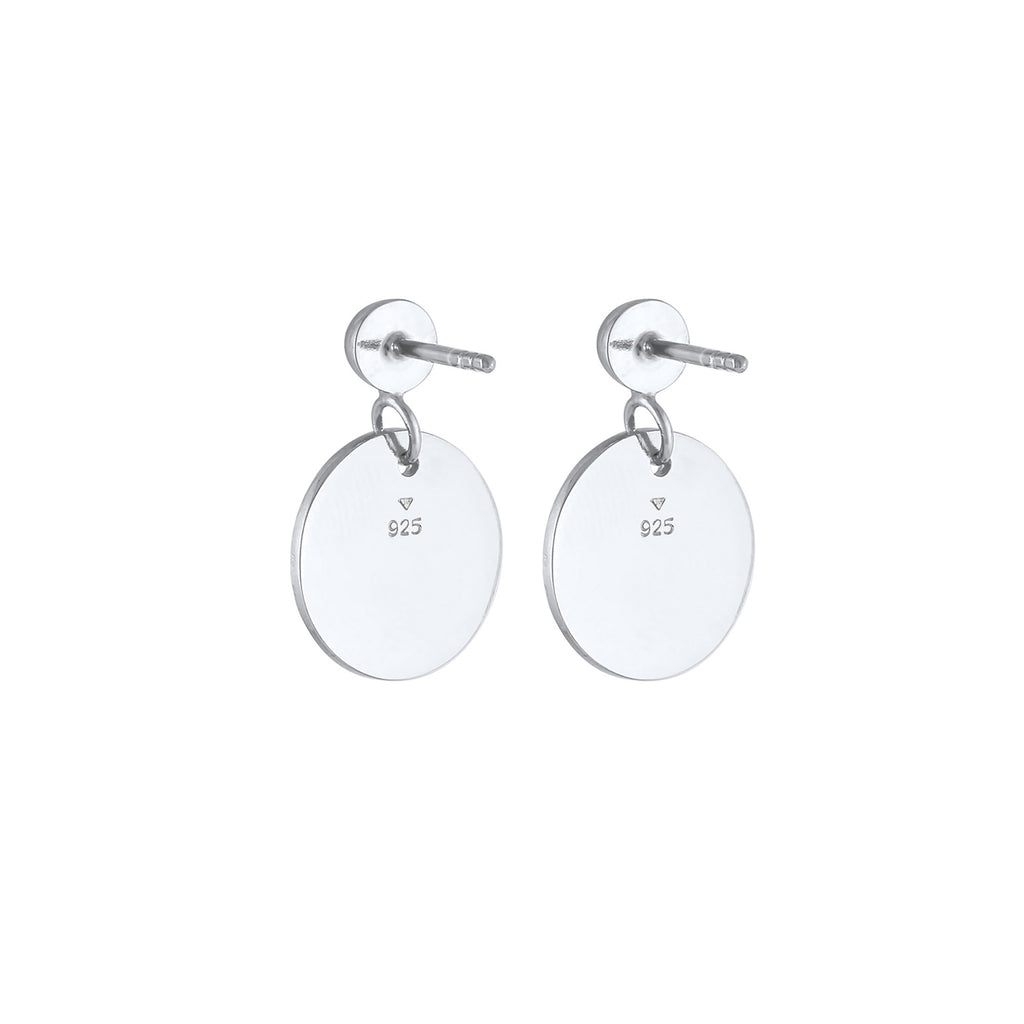 Silber - Elli | Ohrhänger Geo | 925er Sterling Silber