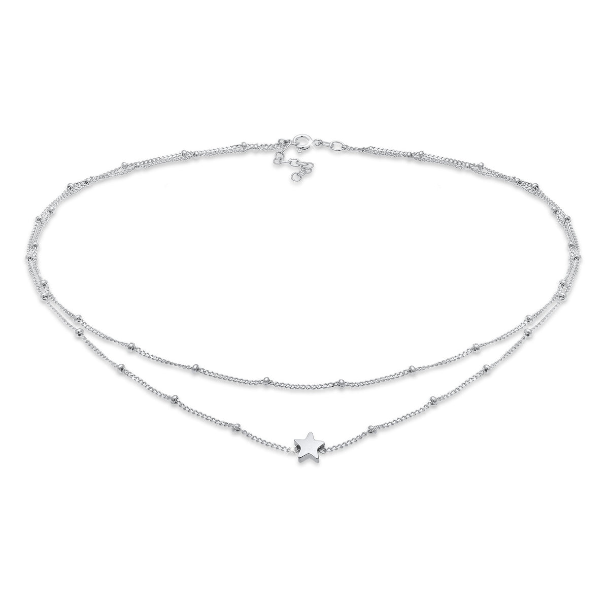 Silber - Elli | Kugel-Choker Astro | 925er Sterling Silber