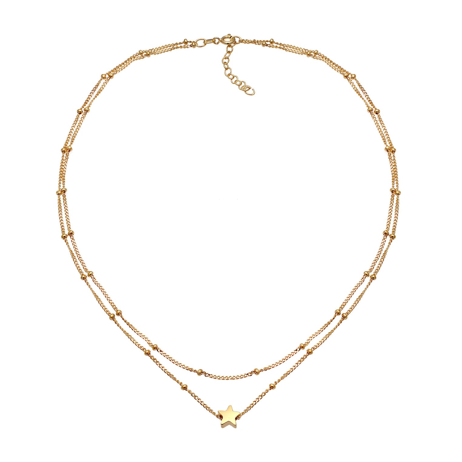 Gold - Elli | Kugel-Choker Astro | 925 Sterling Silber vergoldet