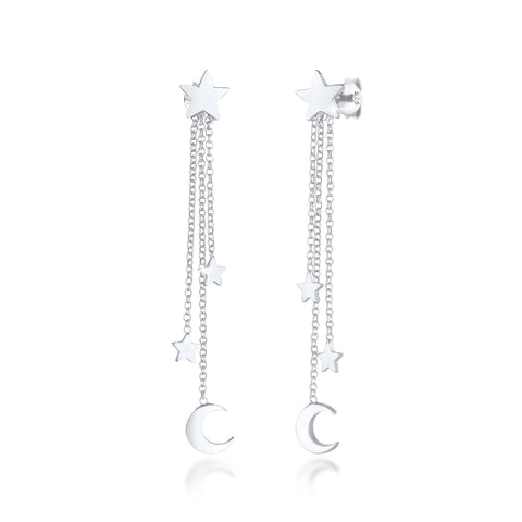 Silber - Elli | Ohrhänger Astro | 925er Sterling Silber
