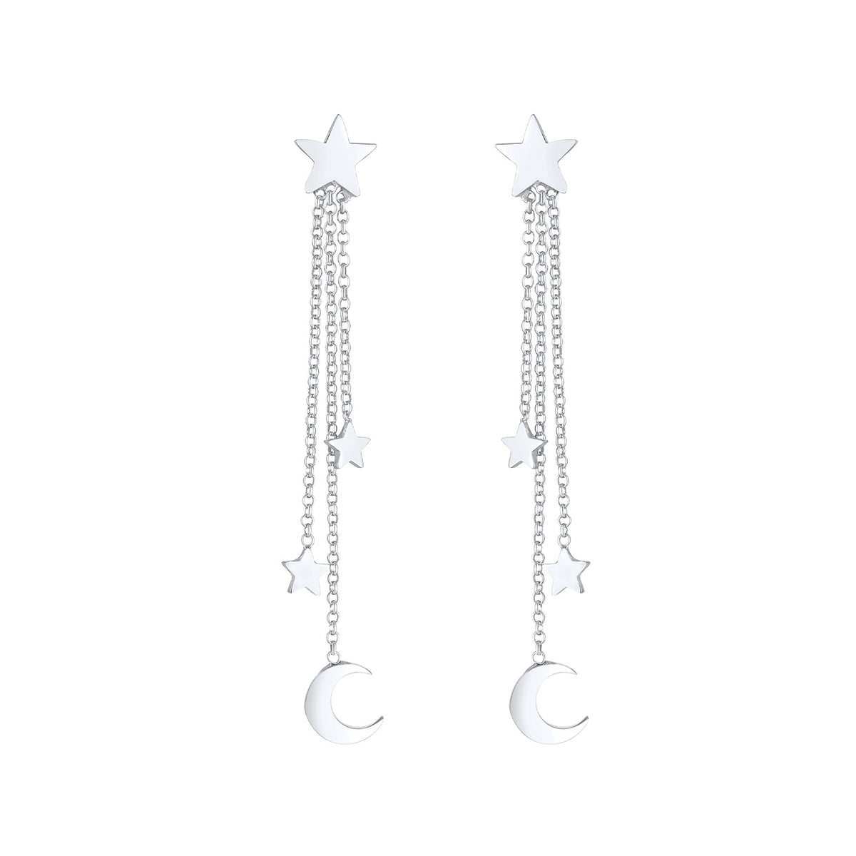 Silber - Elli | Ohrhänger Astro | 925er Sterling Silber