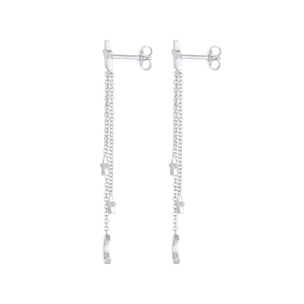 Silber - Elli | Ohrhänger Astro | 925er Sterling Silber