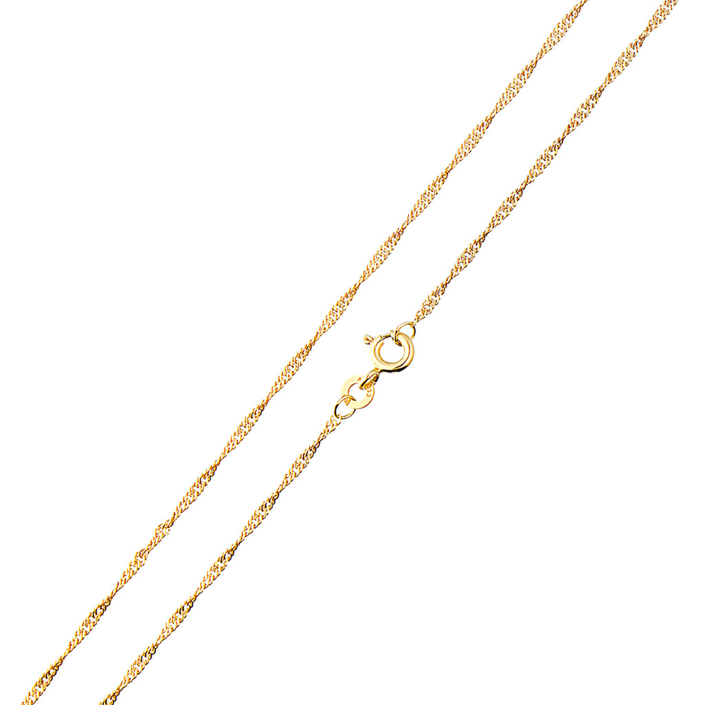 Gold - Elli PREMIUM | Halskette Basic | 333 Gelbgold