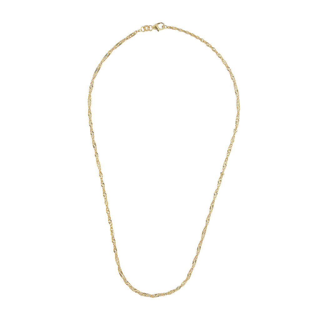 Gold - Elli PREMIUM | Singapur-Halskette | 333 Gelbgold