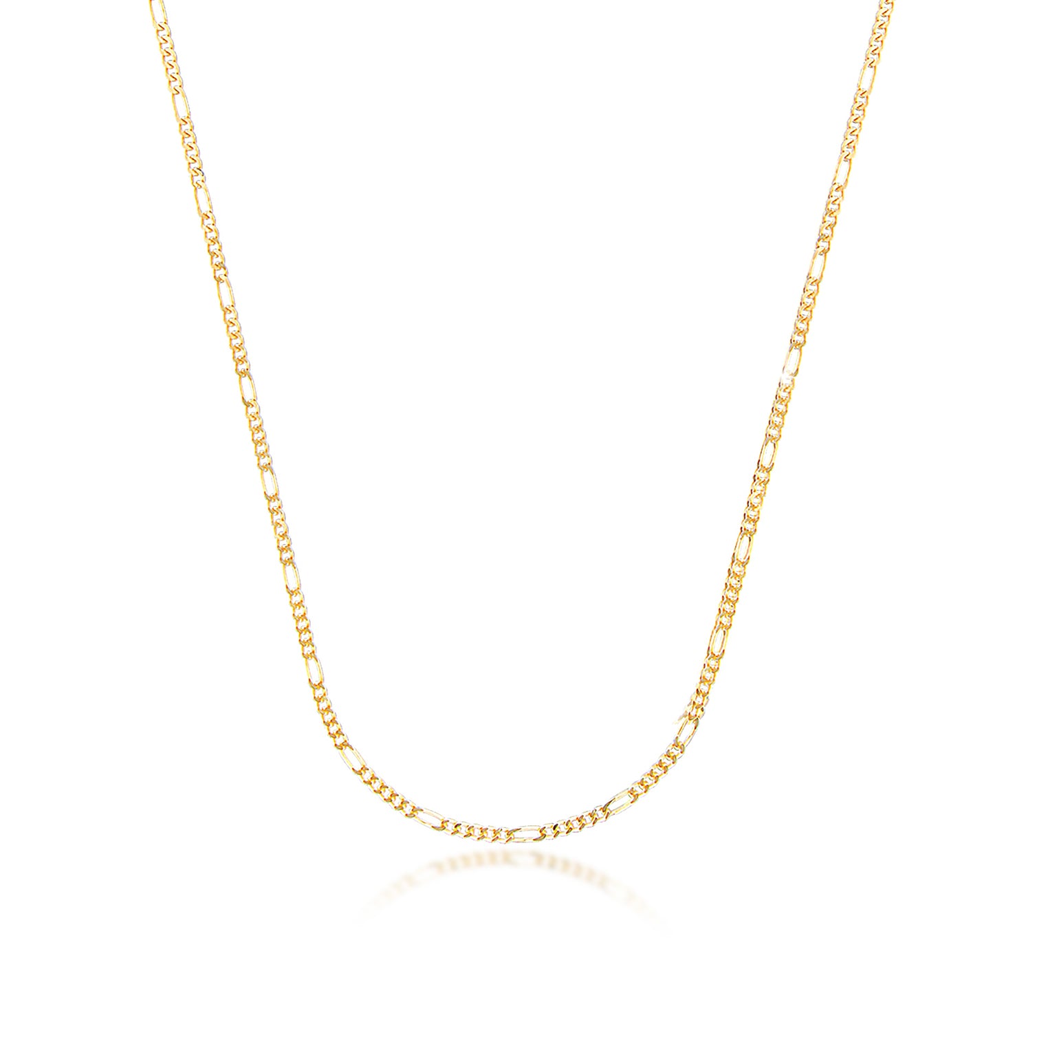 Gold - Elli PREMIUM | Figaro-Halskette | 333 Gelbgold