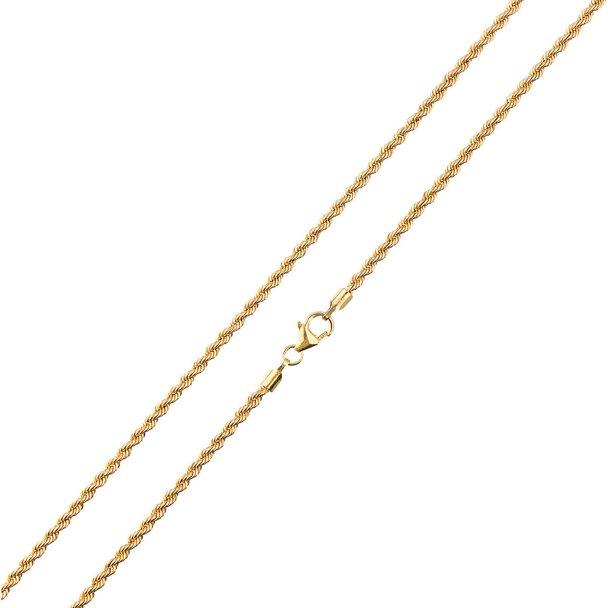Gold - Elli PREMIUM | Kordel-Halskette | 333 Gelbgold