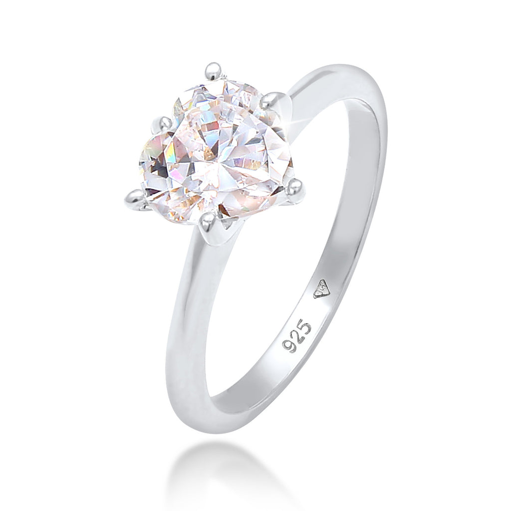 Silber - Elli | Ring | Zirkonia (Weiß) | 925er Sterling Silber