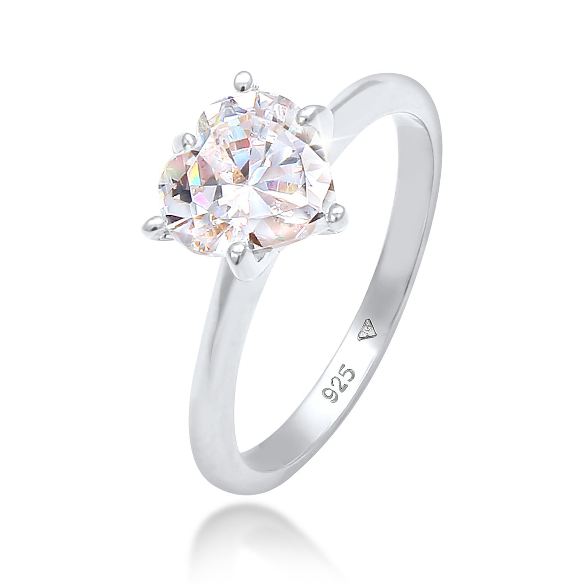 Silber - Elli | Ring | Zirkonia (Weiß) | 925er Sterling Silber