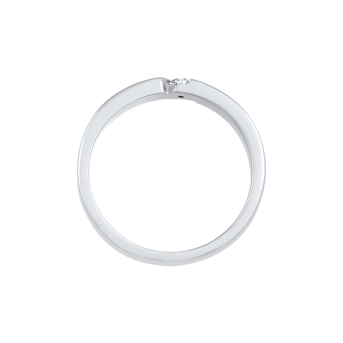 Silber - Elli DIAMONDS | Ring | Diamant ( Weiß, 0,06 ct ) | 925er Sterling Silber