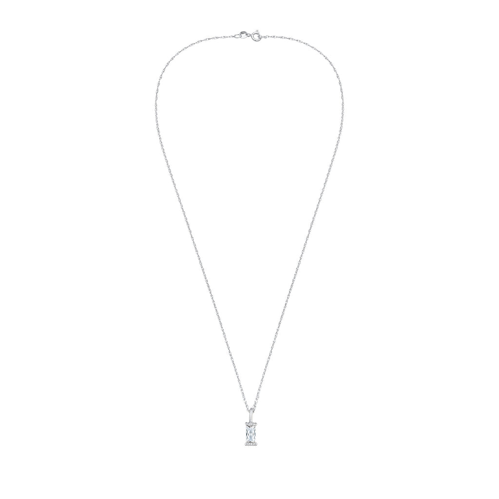 Silber - Elli | Halskette | Zirkonia (Weiß) | 925er Sterling Silber