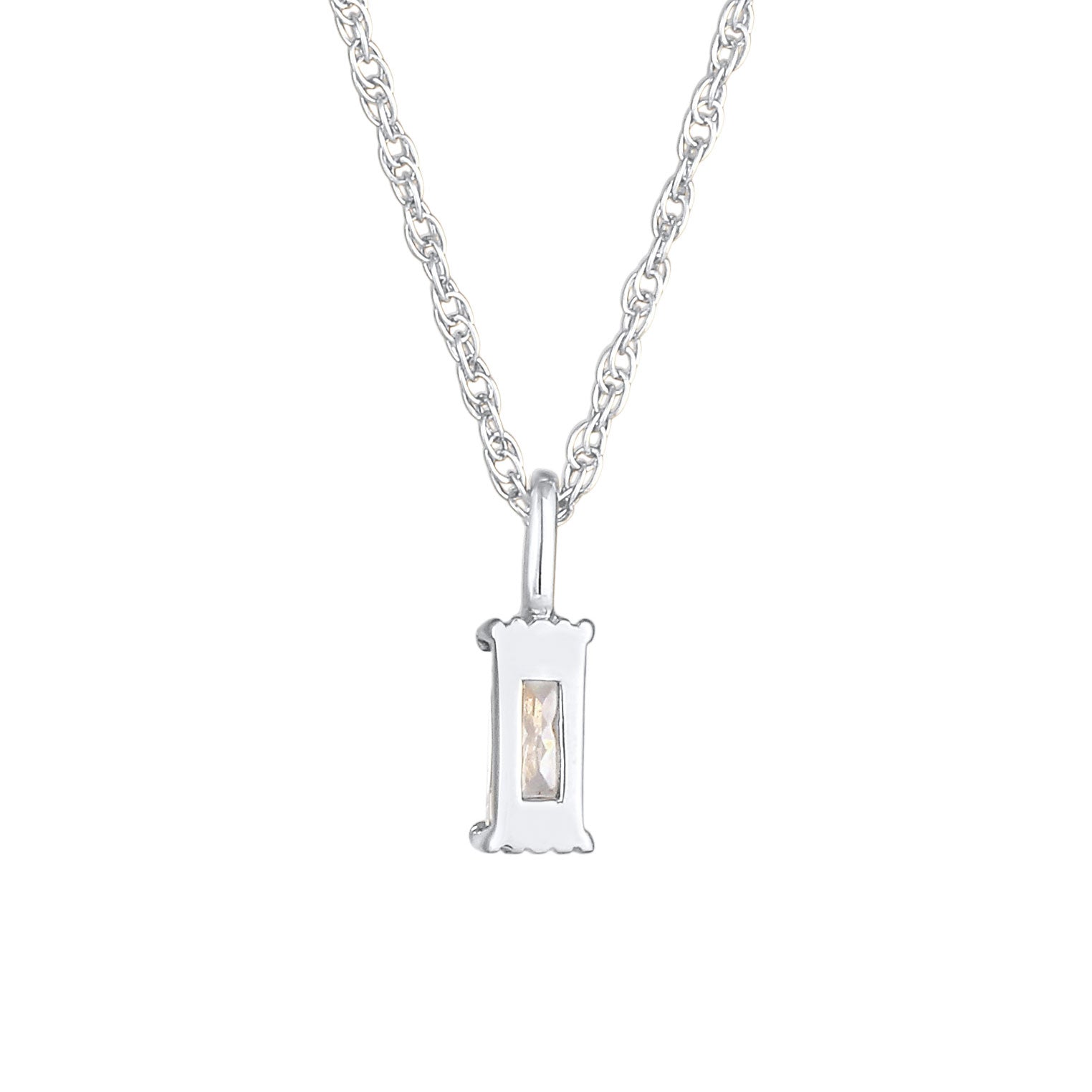 Silber - Elli | Halskette | Zirkonia (Weiß) | 925er Sterling Silber