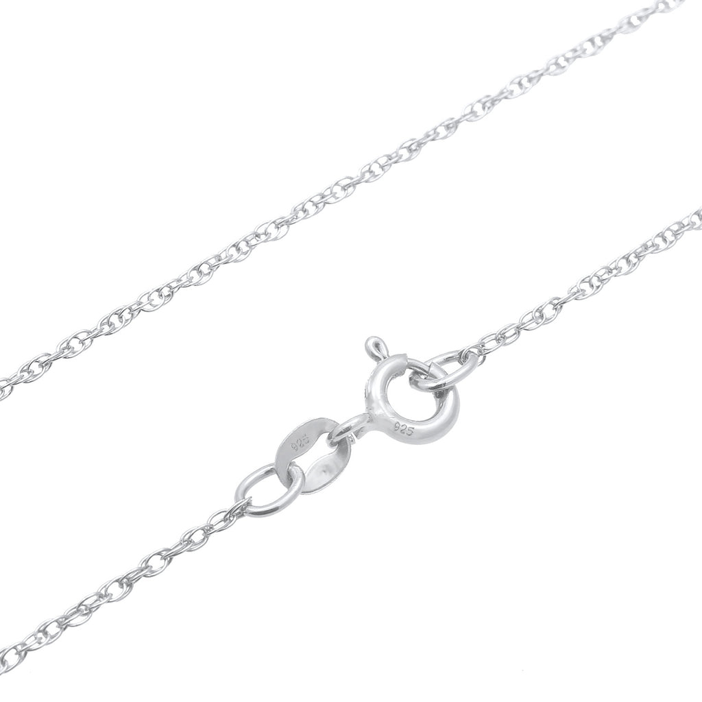 Silber - Elli | Halskette | Zirkonia (Weiß) | 925er Sterling Silber