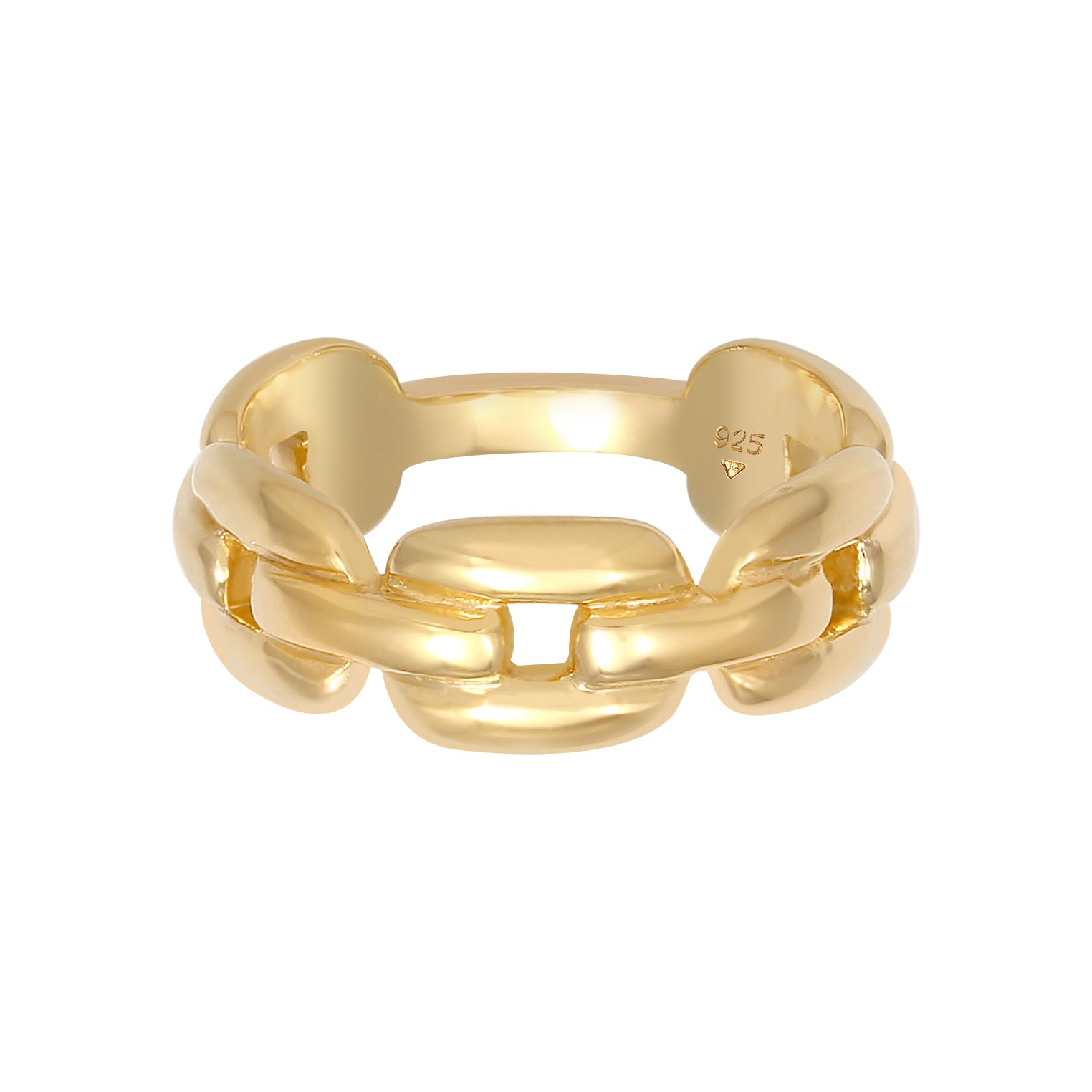 Gold - Elli | Ring Knoten | 925 Sterling Silber vergoldet