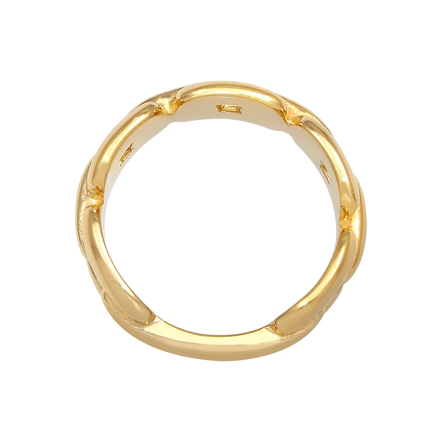 Gold - Elli | Ring Knoten | 925 Sterling Silber vergoldet