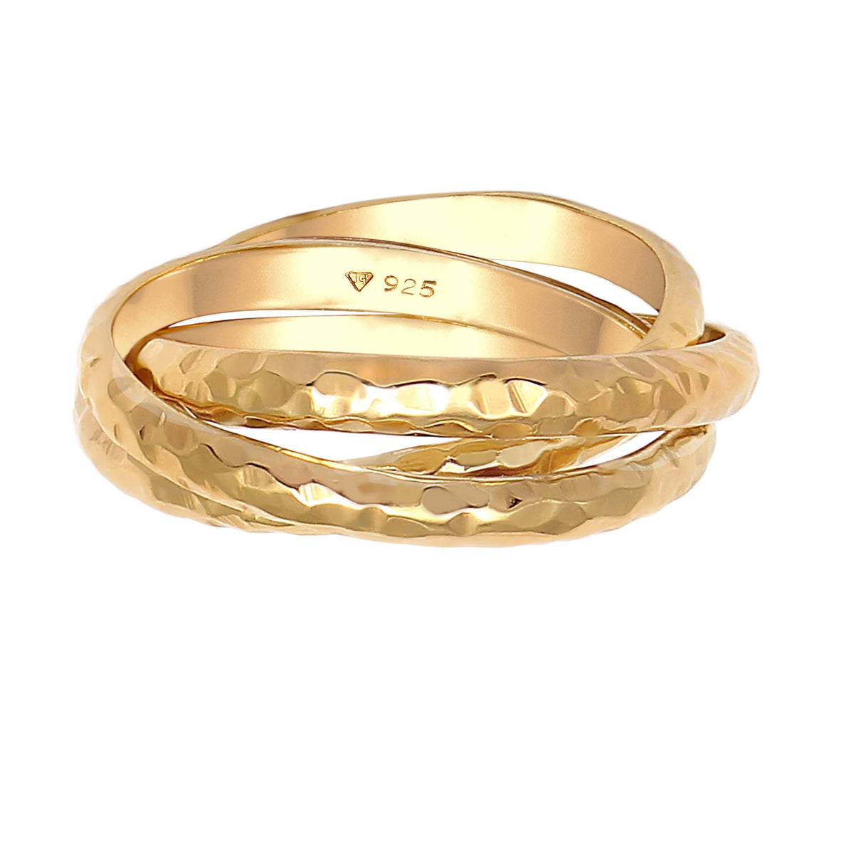 Gold - Elli | Ring | 925 Sterling Silber vergoldet
