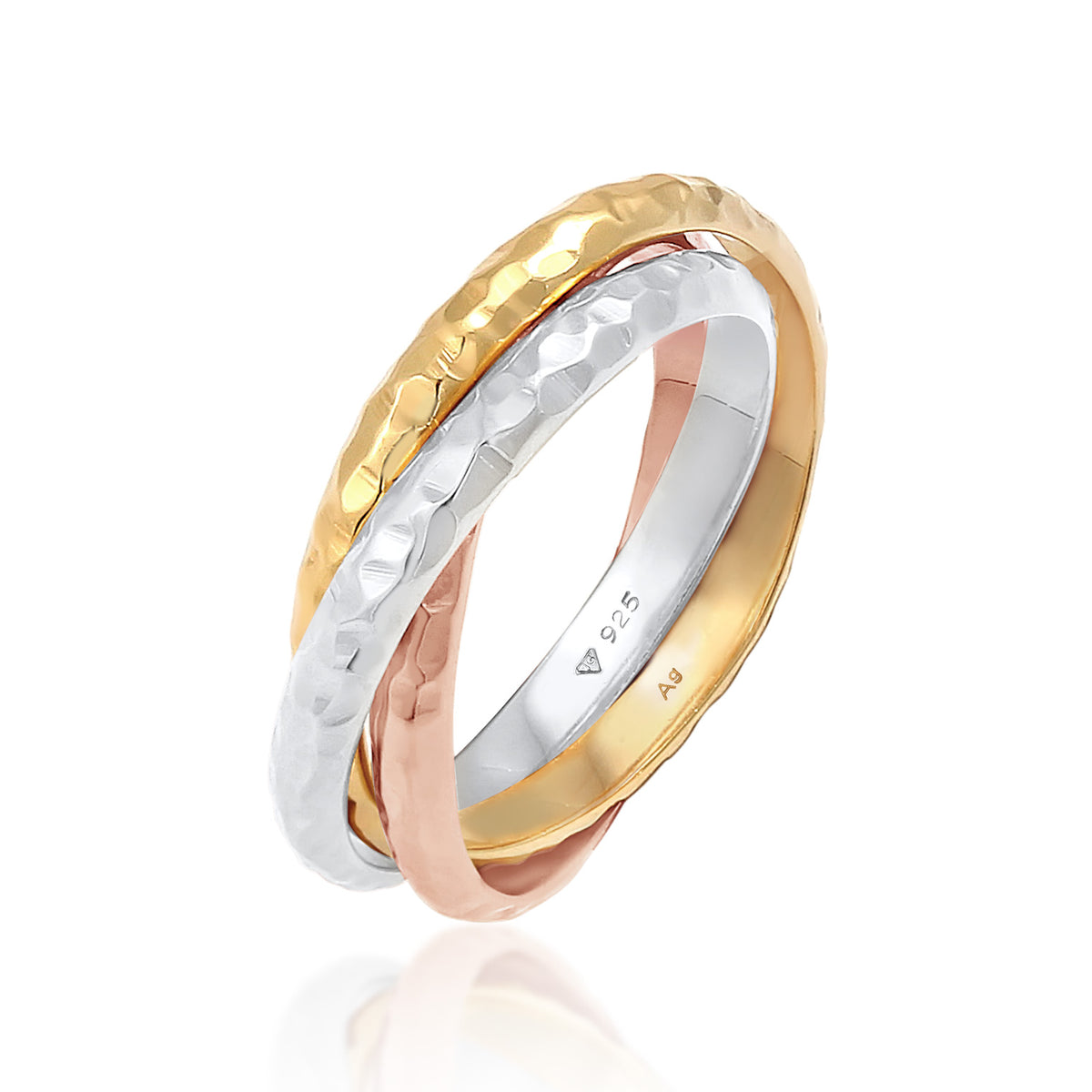 Bunt - Elli | Ring | 925 Sterling Silber Rosegold