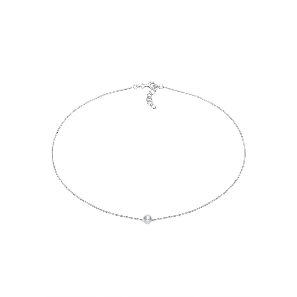 Silber - Elli | Choker Kugel Geo | 925 Sterling Silber