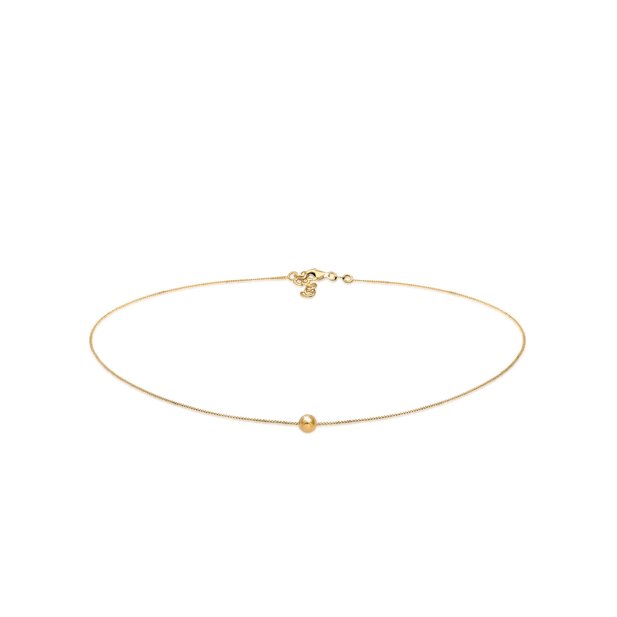 Gold - Elli | Choker Kugel Geo | 925 Sterling Silber vergoldet