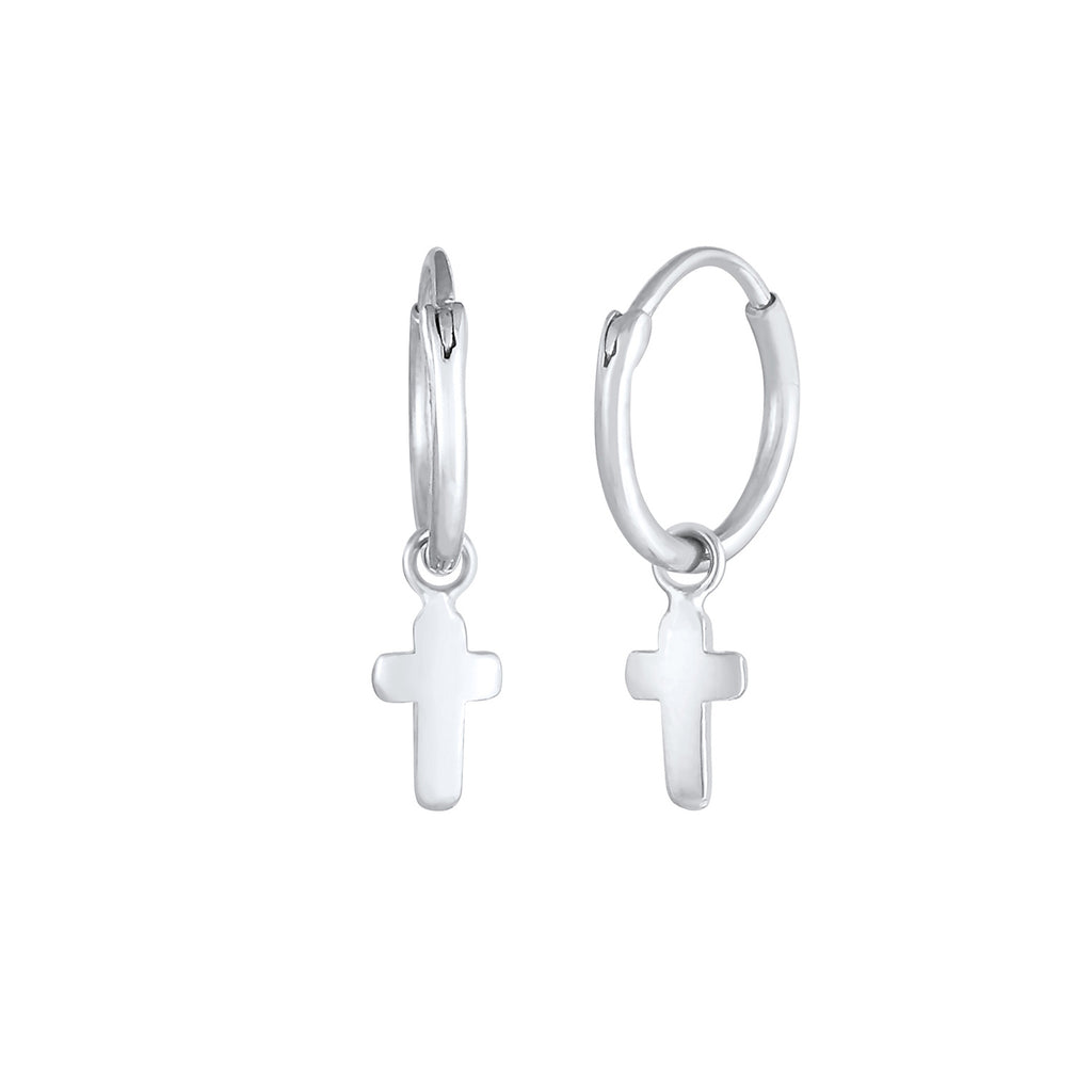 Silber - Elli | Ohrhänger Kreuz | 925er Sterling Silber