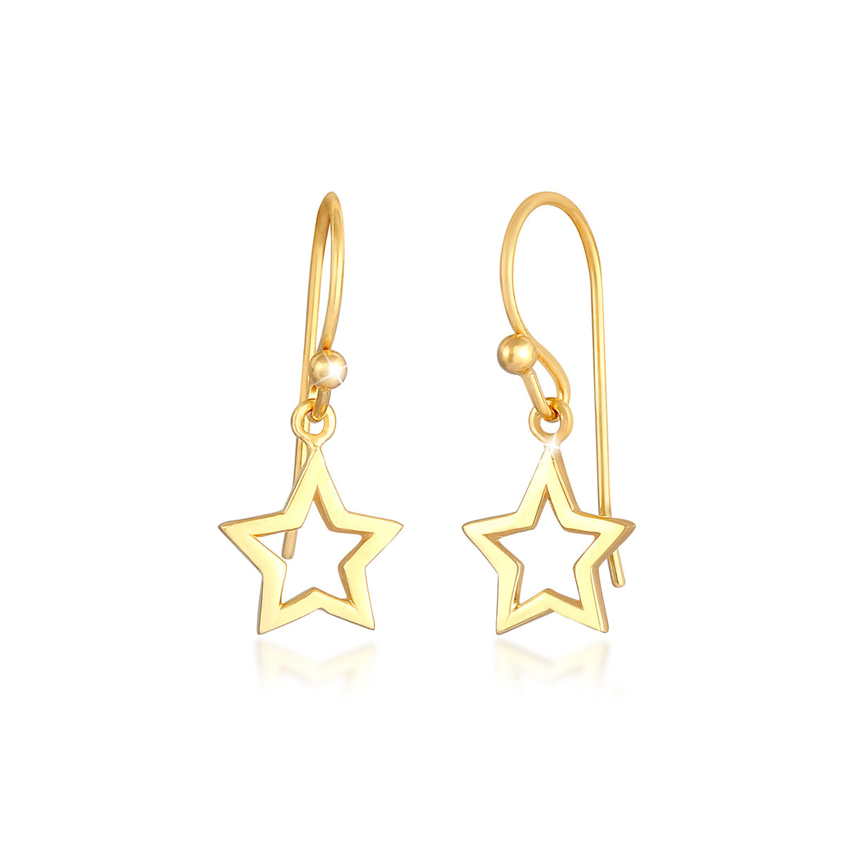 Gold - Elli | Ohrhänger Astro | 925 Sterling Silber vergoldet