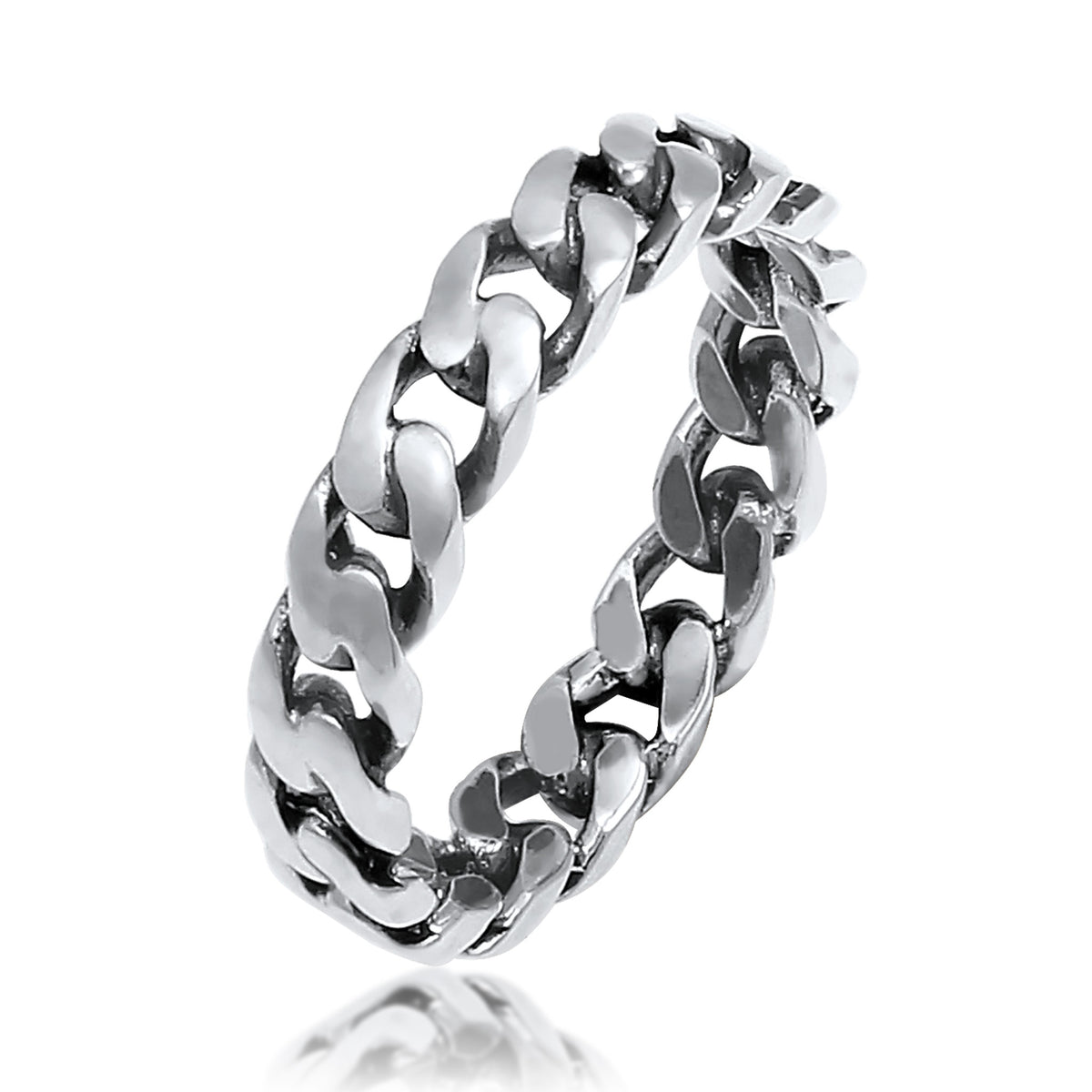 Schwarz - Elli | Ring Twisted | 925er Sterling Silber