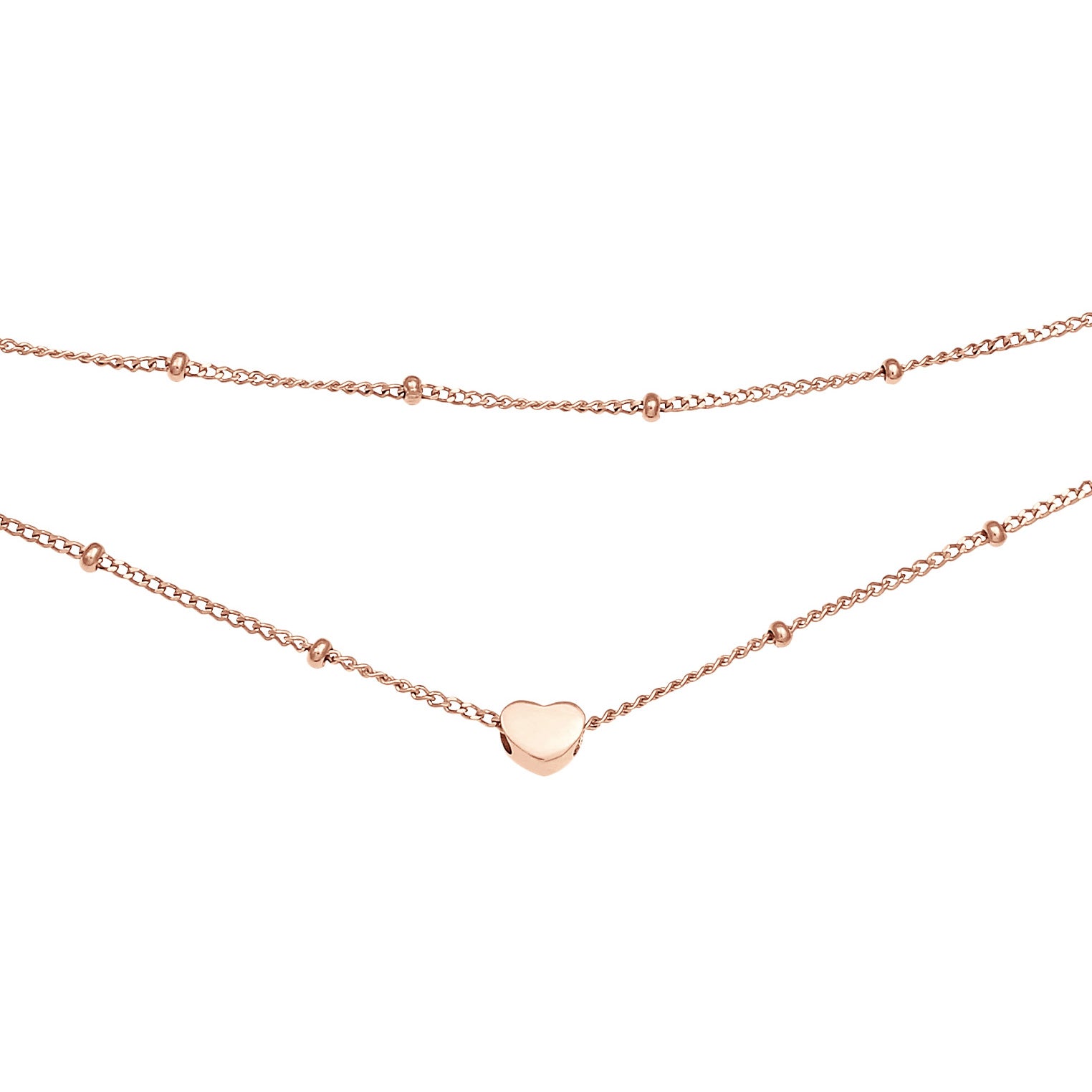 Roségold - Elli | Layer-Choker | 925 Sterling Silber Rosegold