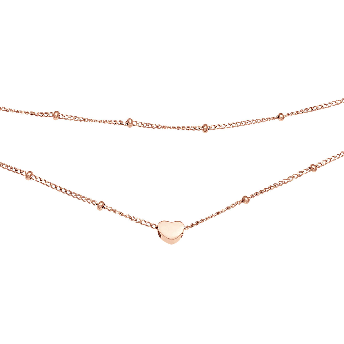 Roségold - Elli | Layer-Choker | 925 Sterling Silber Rosegold