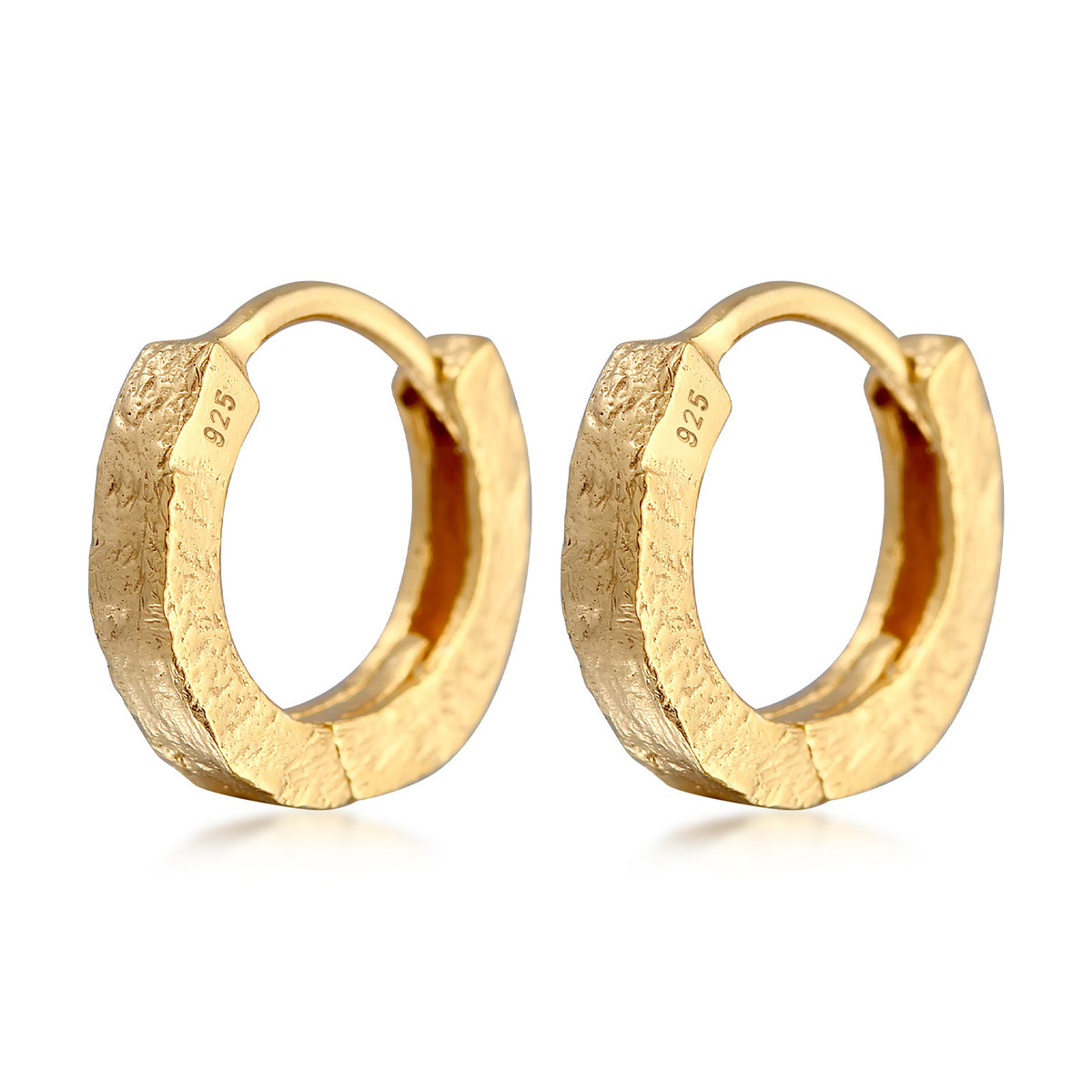 Gold - Elli | Creole | 925 Sterling Silber vergoldet