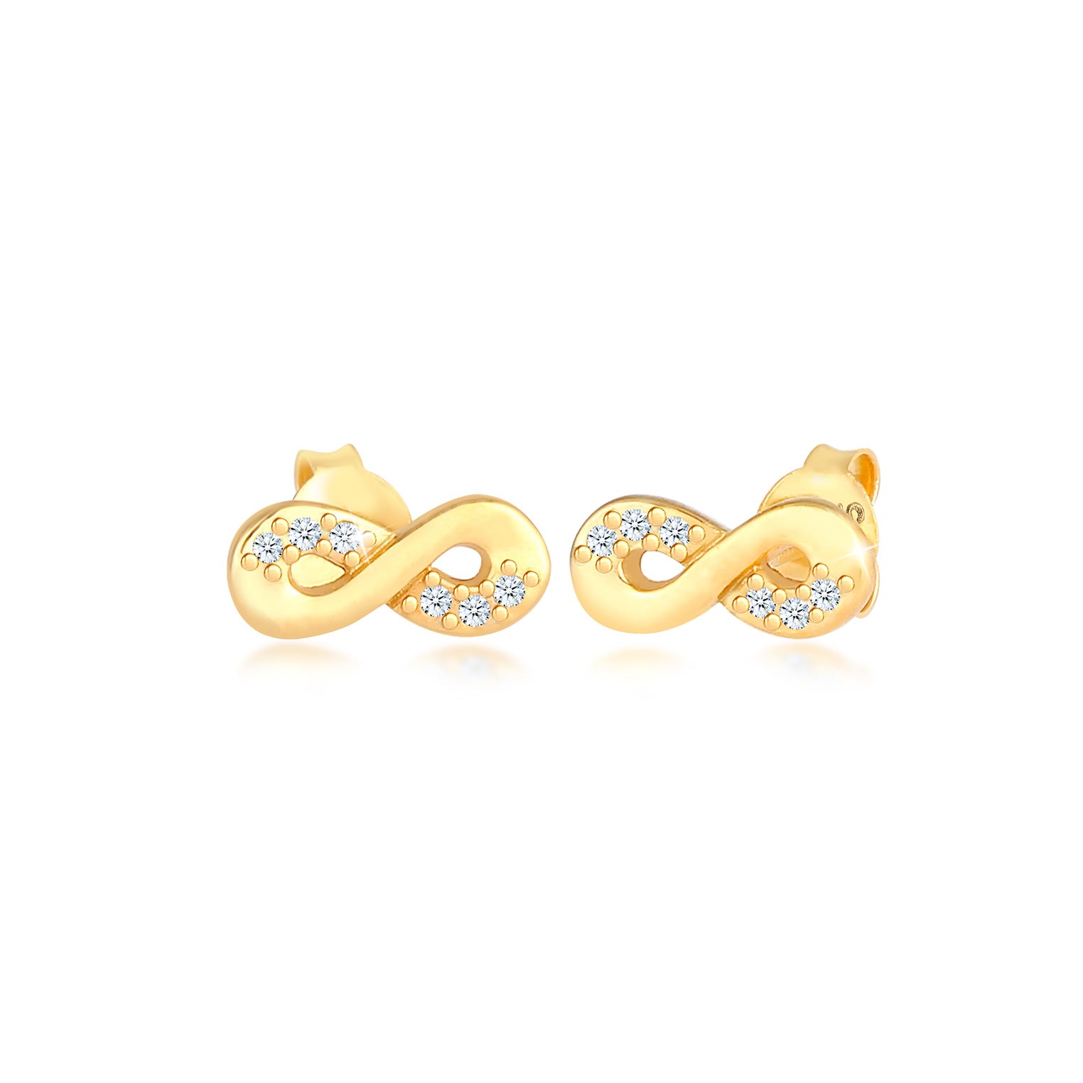 Gold - Elli DIAMONDS | Ohrstecker | Diamant ( Weiß, 0,06 ct ) | 585 Gelbgold
