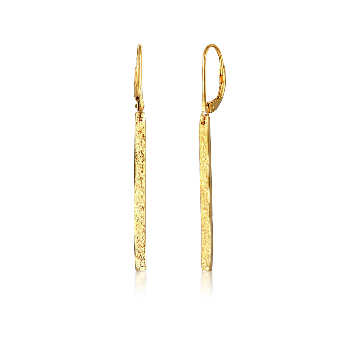 Gold - Elli | Ohrhänger Geo | 925 Sterling Silber vergoldet
